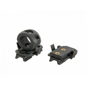 ACM Flashlight Single Clamp & Adapter for Helmet Rail